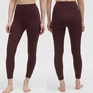 Lululemon Wunder Under SmoothCover High-Rise Tight 25" Size 4 Goodnight Plum